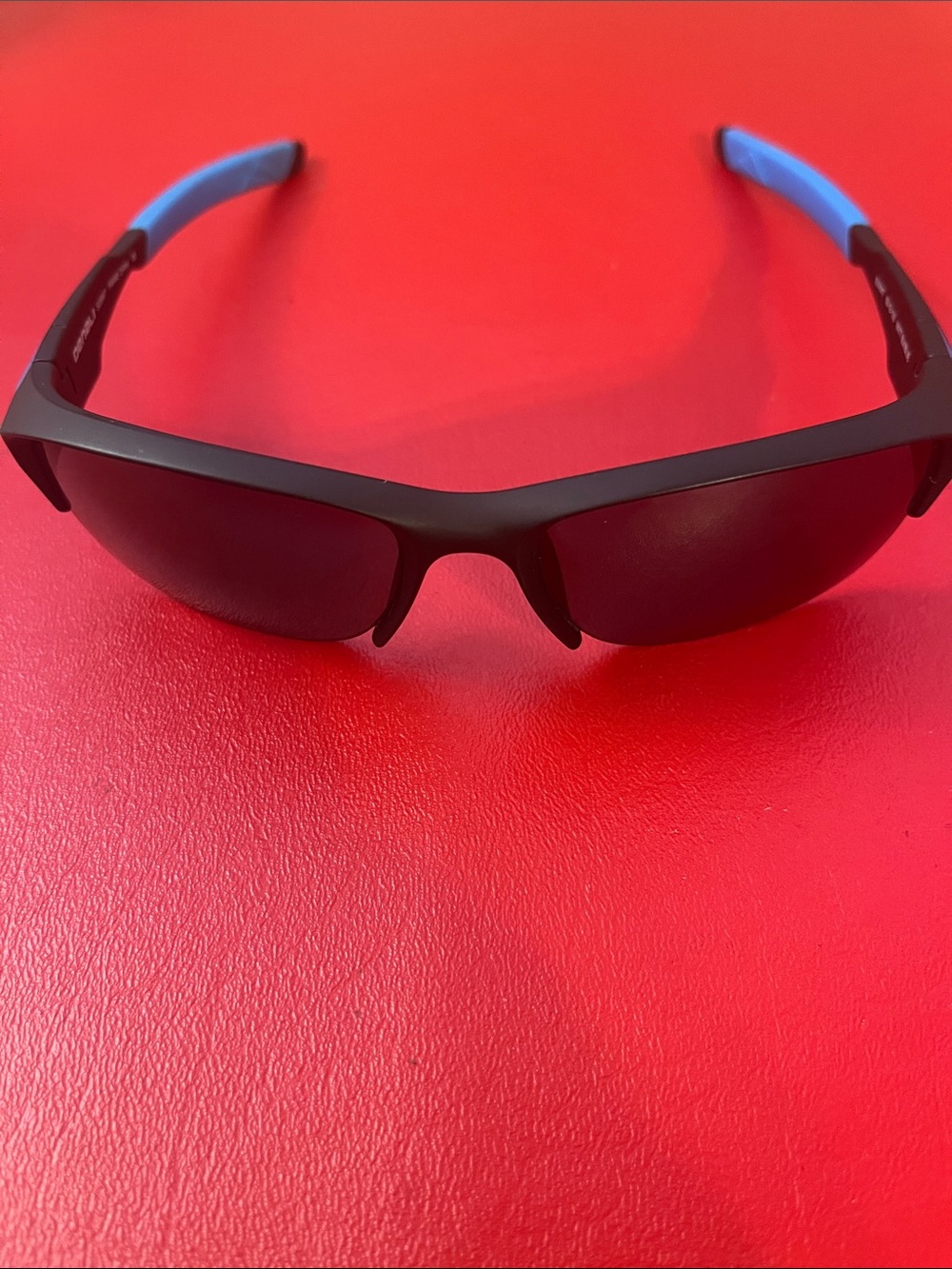 Denali SUMMIT Sunglasses Sporty Black with Light Blue Temples  58-18-135